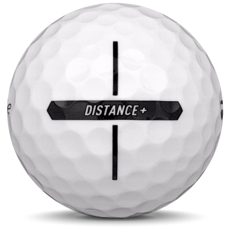 Golfpallo TaylorMade Distance+ Vuosimallissa 2024.