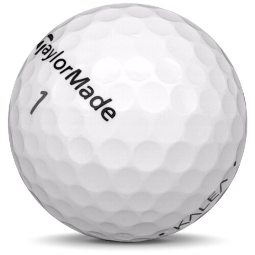 Golfboll av modellen TaylorMade Kalea i vit färg sned bild