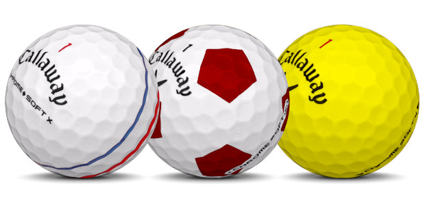 Callaway Chrome Soft X Eri väriset golfpallot